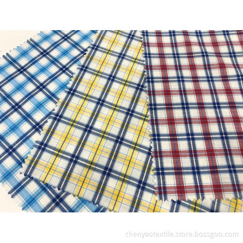 T/C(20%Cotton80%Polyester)Yarn-dyed Bamboo Plaid Fabric